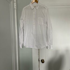 Classic White Casual Button-Down Shirt
